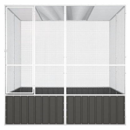 NNEVL Bird Cage Anthracite 213.5x217.5x211.5 cm Galvanised Steel