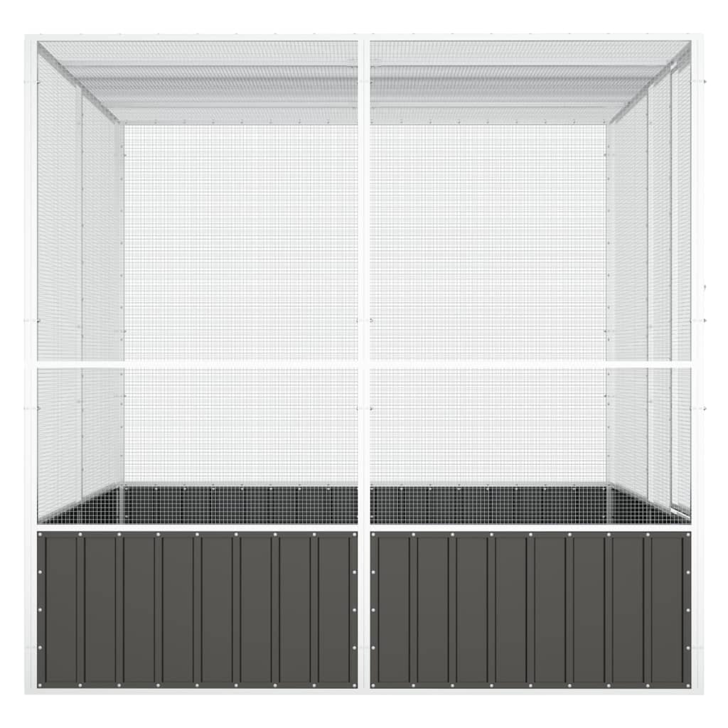 NNEVL Bird Cage Anthracite 213.5x217.5x211.5 cm Galvanised Steel